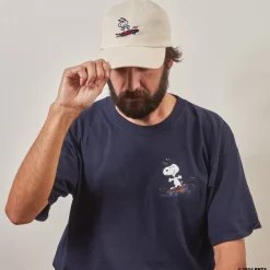 Femme M05 Peanuts X Merci|Casquettes & Bobs-Peanuts x Merci - Casquette Skate - Ecru