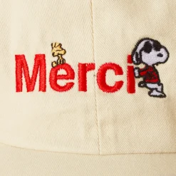 Femme M05 Peanuts X Merci|Casquettes & Bobs-Peanuts x Merci - Casquette Merci - Ecru
