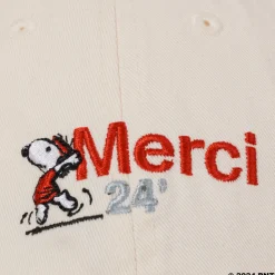 Femme M05 Peanuts X Merci|Casquettes & Bobs-Peanuts x Merci - Casquette Merci 24' - Ecru
