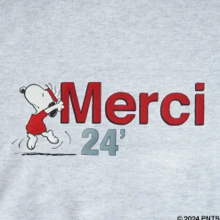 Femme M05 Peanuts X Merci|Sweats-Peanuts x Merci - Sweat Merci 24 - Gris