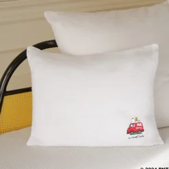 1799 MARKM LASER Peanuts X Merci|Taies D'oreiller-Peanuts x Merci - Taie d'oreiller Voiture - Blanc Optique