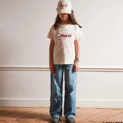 M05 Peanuts X Merci-Peanuts x Merci - T-Shirt Enfant Merci 24' - Ecru