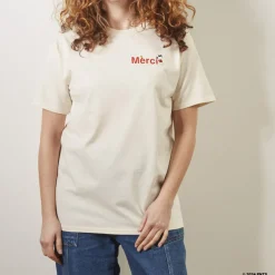 Femme M05 Peanuts X Merci|T-shirts-Peanuts x Merci - T-Shirt Merci - Ecru