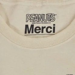 Femme M05 Peanuts X Merci|T-shirts-Peanuts x Merci - T-Shirt Merci - Ecru