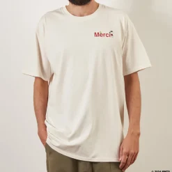 Femme M05 Peanuts X Merci|T-shirts-Peanuts x Merci - T-Shirt Merci - Ecru
