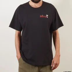 Femme M05 Peanuts X Merci|T-shirts-Peanuts x Merci - T-Shirt Merci - Noir