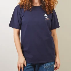 Femme M05 Peanuts X Merci|T-shirts-Peanuts x Merci - T-Shirt Skate - Marine