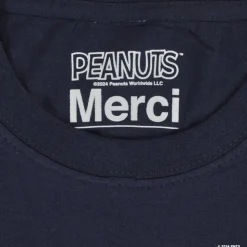 Femme M05 Peanuts X Merci|T-shirts-Peanuts x Merci - T-Shirt Skate - Marine
