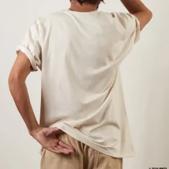 Femme M05 Peanuts X Merci|T-shirts-Peanuts x Merci - T-Shirt Skate - Ecru