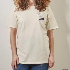 Femme M05 Peanuts X Merci|T-shirts-Peanuts x Merci - T-Shirt Skate - Ecru