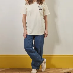 Femme M05 Peanuts X Merci|T-shirts-Peanuts x Merci - T-Shirt Skate - Ecru