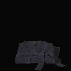 200 LINTEX Peignoirs-Peignoir en lin - Nid d'abeille - Bleu Encre