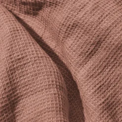 200 LINTEX Peignoirs-Peignoir en lin - Nid d'abeille - Rose Argile