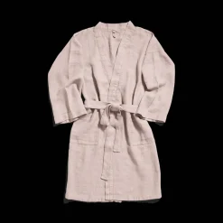 200 LINTEX Peignoirs-Peignoir en lin - Nid d'abeille - Beige Rosé