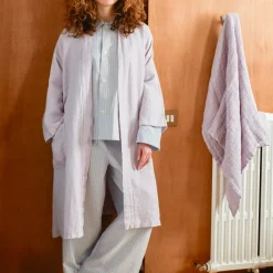 200 LINTEX Salle De Bain : Esprit Japonais|Peignoirs-Peignoir en lin - Nid d'abeille - Parme Fuji Iro