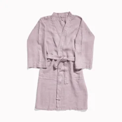 200 LINTEX Salle De Bain : Esprit Japonais|Peignoirs-Peignoir en lin - Nid d'abeille - Parme Fuji Iro