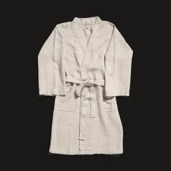 200 LINTEX Maison De Campagne|Peignoirs-Peignoir en lin - Nid d'abeille -