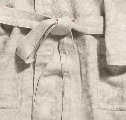 200 LINTEX Maison De Campagne|Peignoirs-Peignoir en lin - Nid d'abeille -