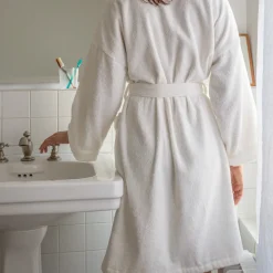 2100 GAZEX Sélection De Bain Merci|Peignoirs-Peignoir en éponge - Blanc Optique