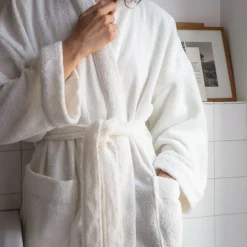 2100 GAZEX Sélection De Bain Merci|Peignoirs-Peignoir en éponge - Blanc Optique