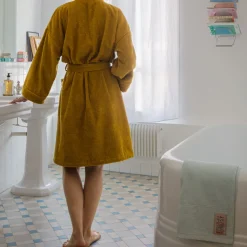 2100 GAZEX Peignoirs|Peignoirs-Peignoir en éponge - Vert du Péloponnèse