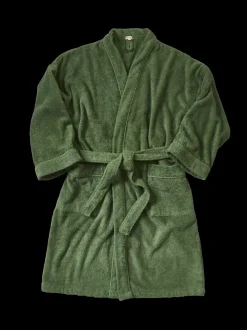 2100 GAZEX Sélection De Bain Merci|Peignoirs-Peignoir en éponge - Vert d'Anduze