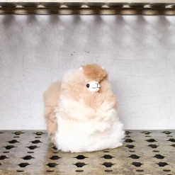 Enfant 1297 INKARI L'univers Enfant-Peluche Lama en alpaga - Noisette