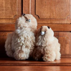 Enfant 1297 INKARI L'univers Enfant-Peluche Lama en alpaga - Sandstone