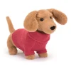 Enfant 1318 JELLYCAT LTD L'univers Enfant-Peluche Teckel - Pull Rose