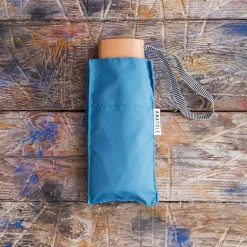 1256 ANATOLE Parapluies|Maison De Campagne-Petit parapluie bois - Bleu Gris