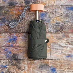 1256 ANATOLE Parapluies|Maison De Campagne-Petit parapluie bois - Kaki