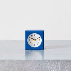 1091 LEMNOS Horloges-Petit réveil carré - Bleu