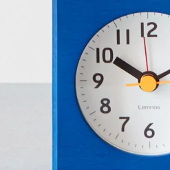 1091 LEMNOS Horloges-Petit réveil carré - Bleu