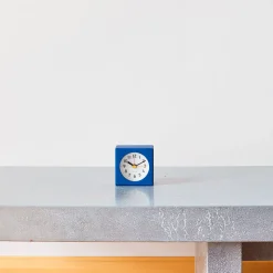 1091 LEMNOS Horloges-Petit réveil carré - Bleu