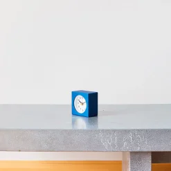 1091 LEMNOS Horloges-Petit réveil carré - Bleu