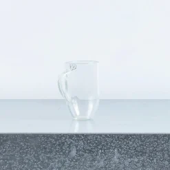 1067 LAURENCE BRABANT Tasses-Petite tasse en verre à anse creuse - Transparent