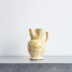 244 FASANO Maison De Campagne|Carafes-Pichet en faïence tacheté - Ambre
