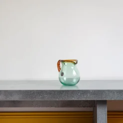 1950 INDIGENA Carafes-Pichet transparent avec ligne ambre