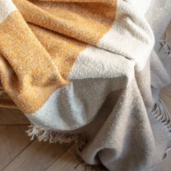 2959 BED AND PHILOSOPHY Plaids & Couvertures-Plaid à franges Idyle