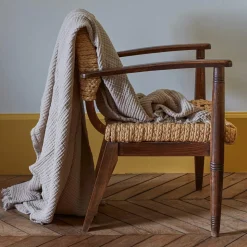 2100 GAZEX Plaids & Couvertures|Accessoirisez Votre Intérieur-Plaid en gaze de coton - Beige Quai de Seine