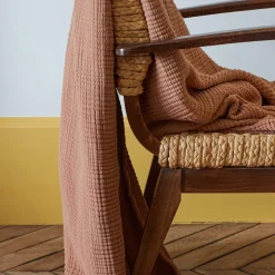 2100 GAZEX Plaids & Couvertures|Plaids-Plaid en gaze de coton - Brun Haussmann