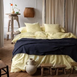 2100 GAZEX Plaids & Couvertures|Plaids-Plaid en gaze de coton - Gris Fusain