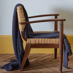 2100 GAZEX Plaids & Couvertures|Plaids-Plaid en gaze de coton - Gris Fusain