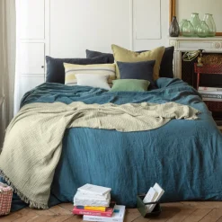 2100 GAZEX Plaids & Couvertures|Plaids-Plaid en gaze de coton - Vert 77 Rue de Varenne