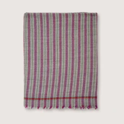 1050 MOISMONT Plaids & Couvertures-Plaid en laine n°80 - Green Tea - Moismont