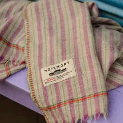 1050 MOISMONT Plaids & Couvertures-Plaid en laine n°80 - Green Tea - Moismont