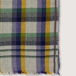 MOISMONT Plaids & Couvertures-Plaid en laine n°82 - Kaki -