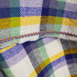 MOISMONT Plaids & Couvertures-Plaid en laine n°82 - Kaki -