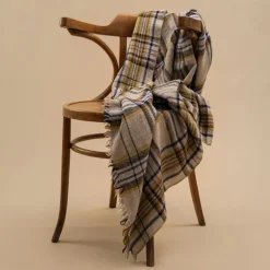 1050 MOISMONT Plaids & Couvertures-Plaid en laine n°78 - Natural - Moismont