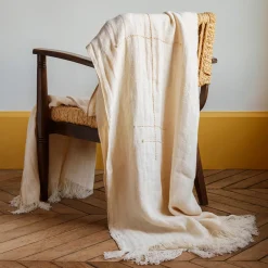 2959 BED AND PHILOSOPHY Plaids & Couvertures-Plaid en lin Boréal - Day